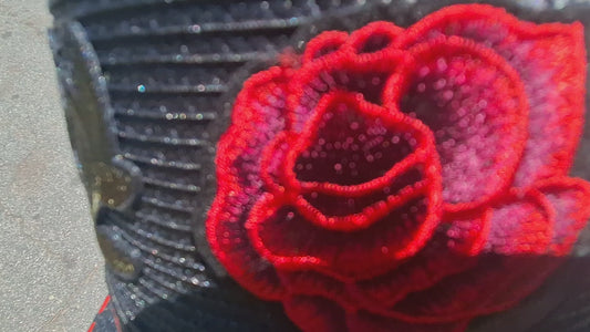 "Black Rose" Straw Legionnaire