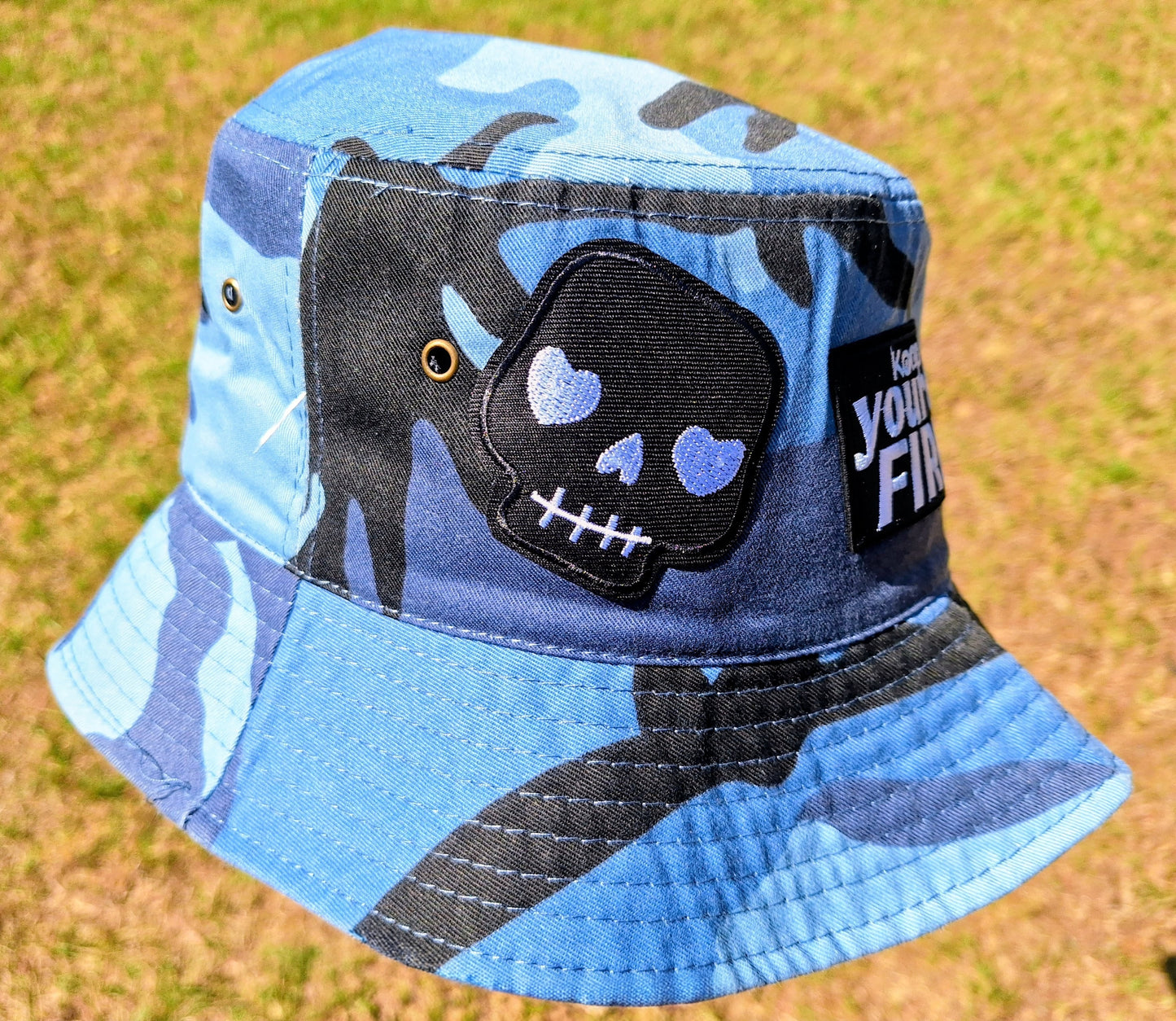 "Blue Camo" Bucket Hat