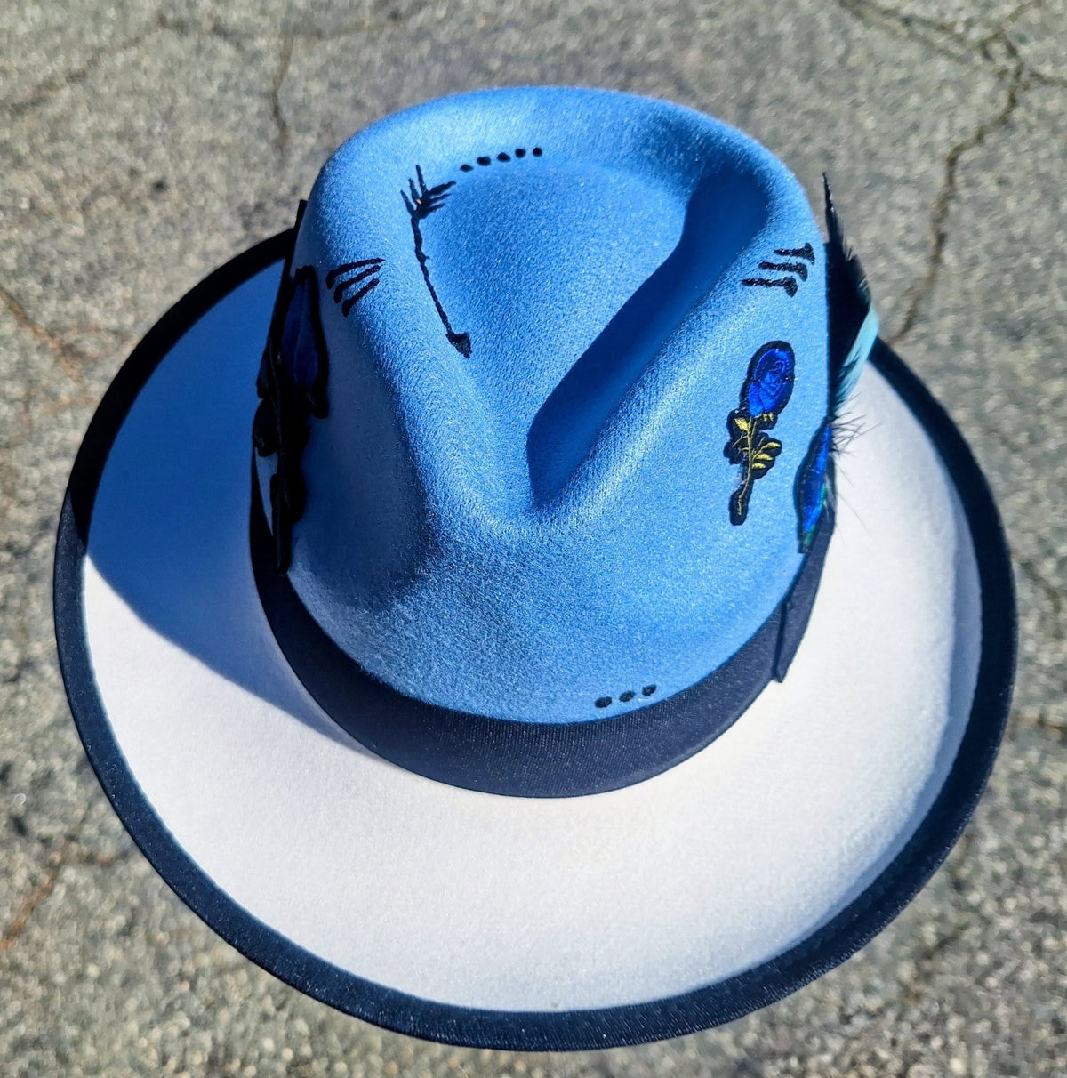 "Blue Rose" Hat