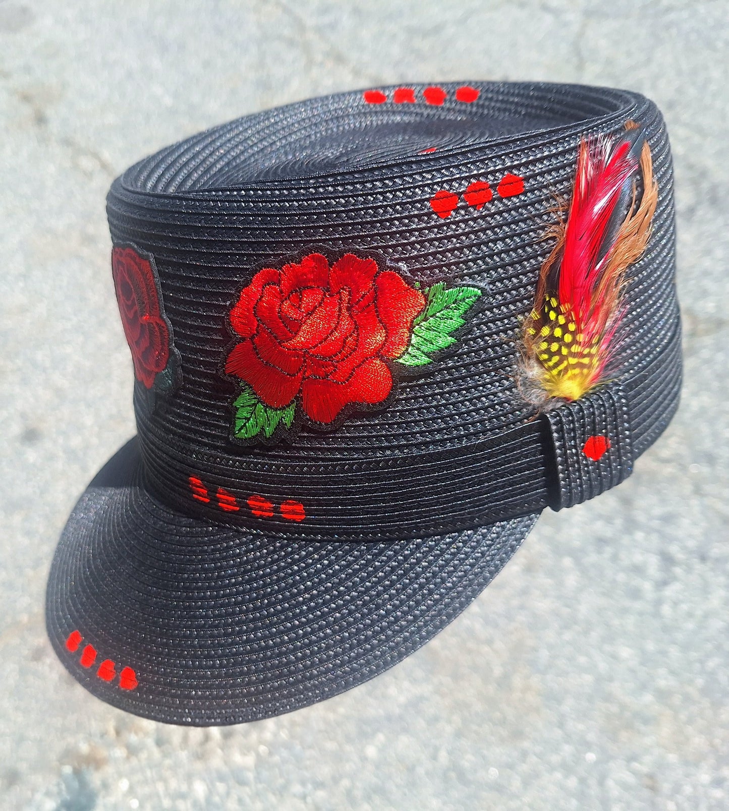 "Black Rose" Straw Legionnaire