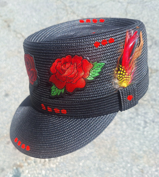 "Black Rose" Straw Legionnaire