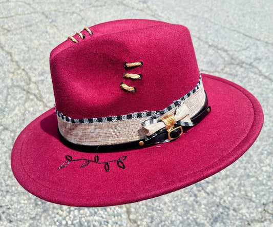 "Burgundy Groove" Hat