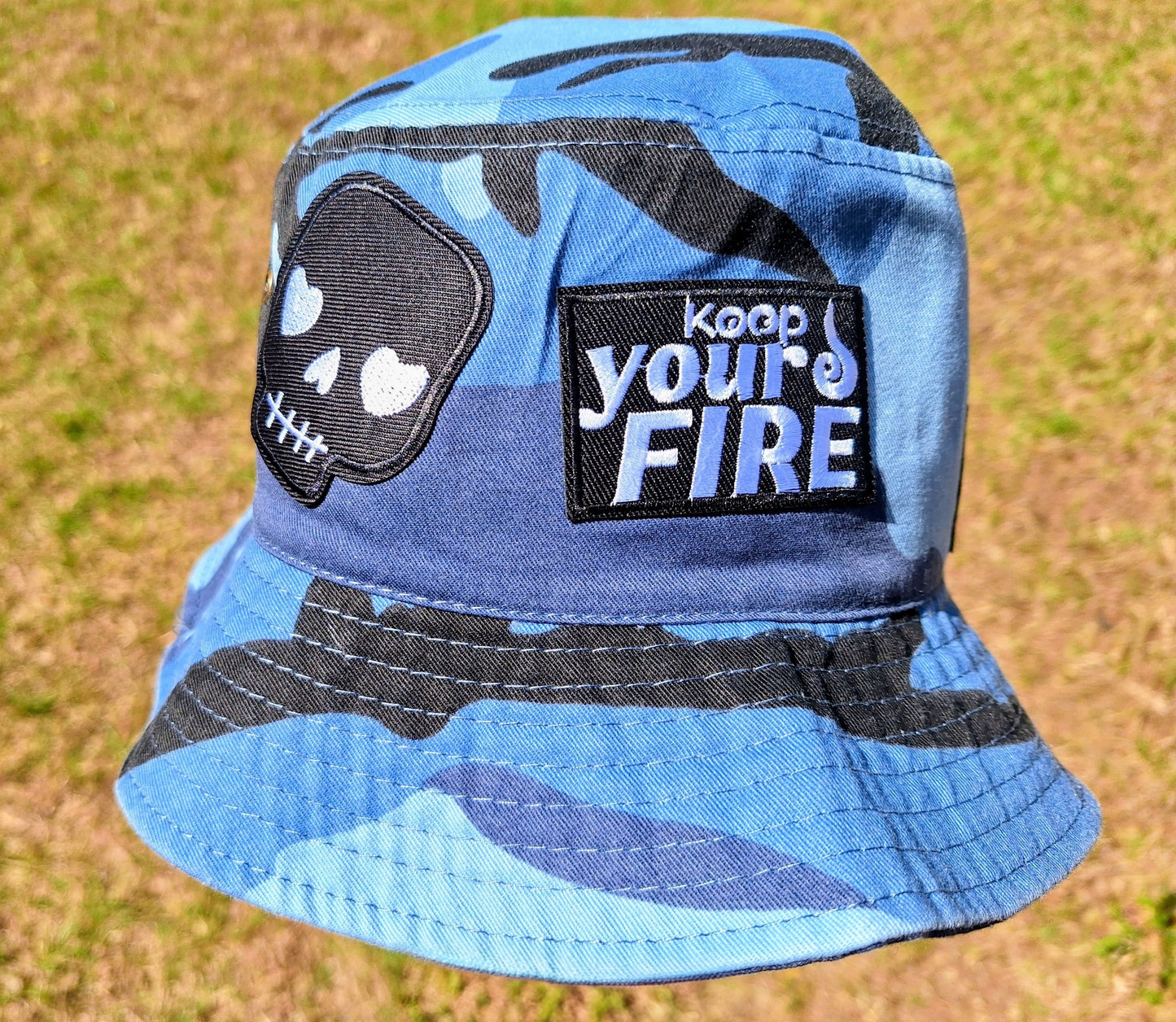 "Blue Camo" Bucket Hat