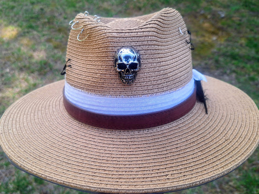 "Ghost Rider Brown" Straw Hat