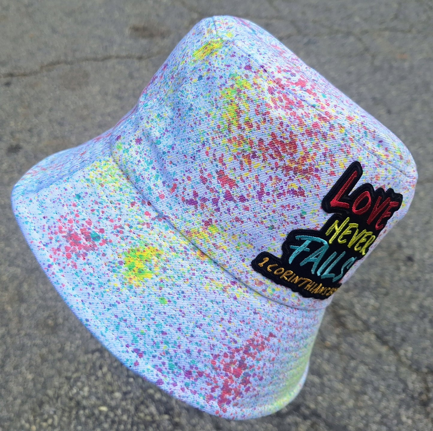 "Love Never Fails" Bucket Hat
