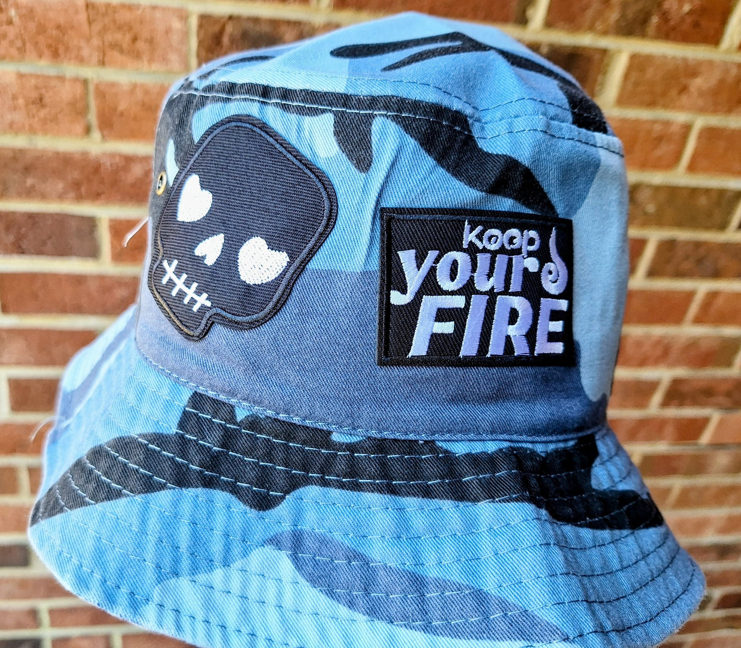 "Blue Camo" Bucket Hat