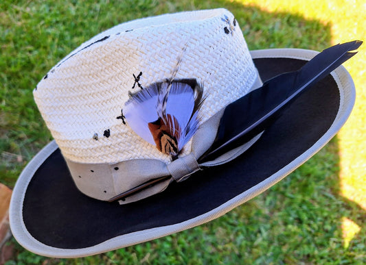 "Grey Nights" Straw Hat