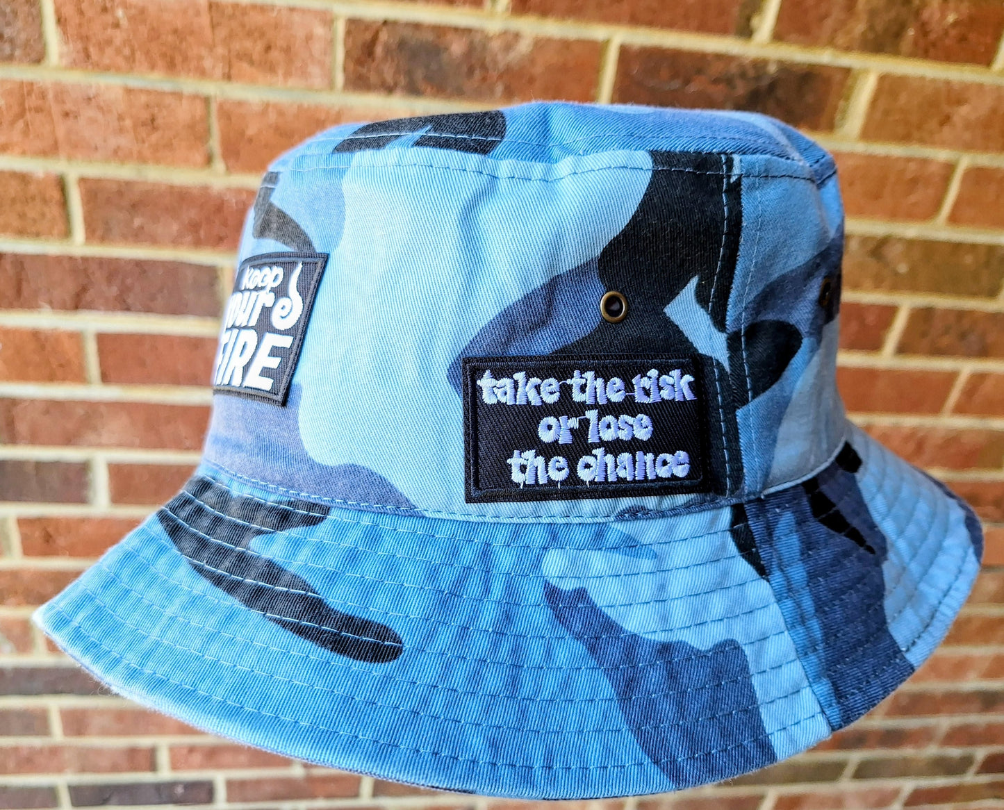 "Blue Camo" Bucket Hat