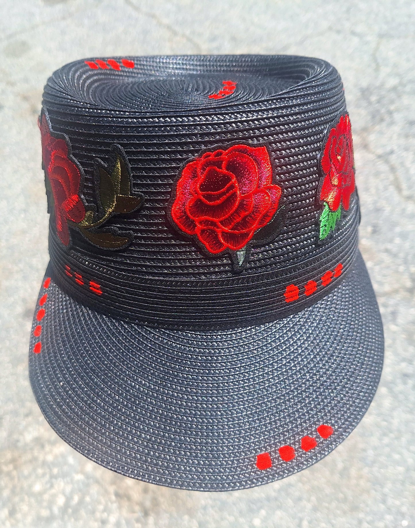 "Black Rose" Straw Legionnaire