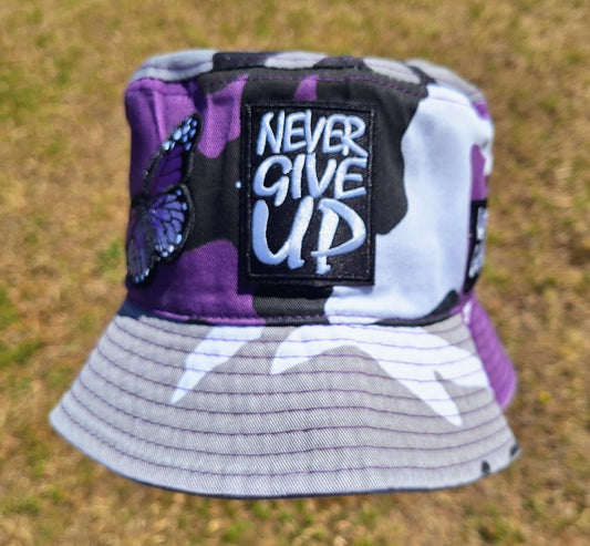 "Purple Camo" Bucket Hat