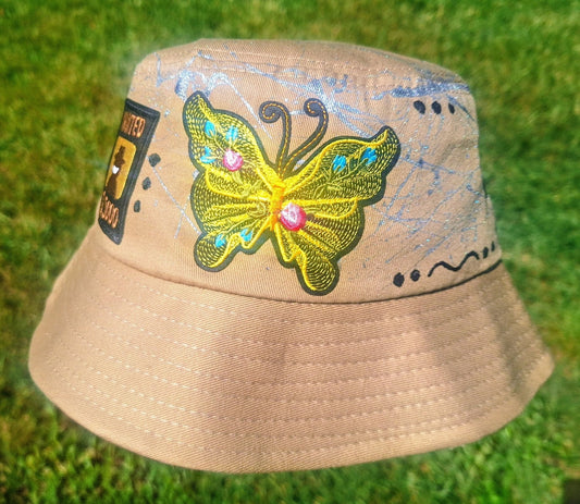 "Golden Butterfly" Bucket Hat
