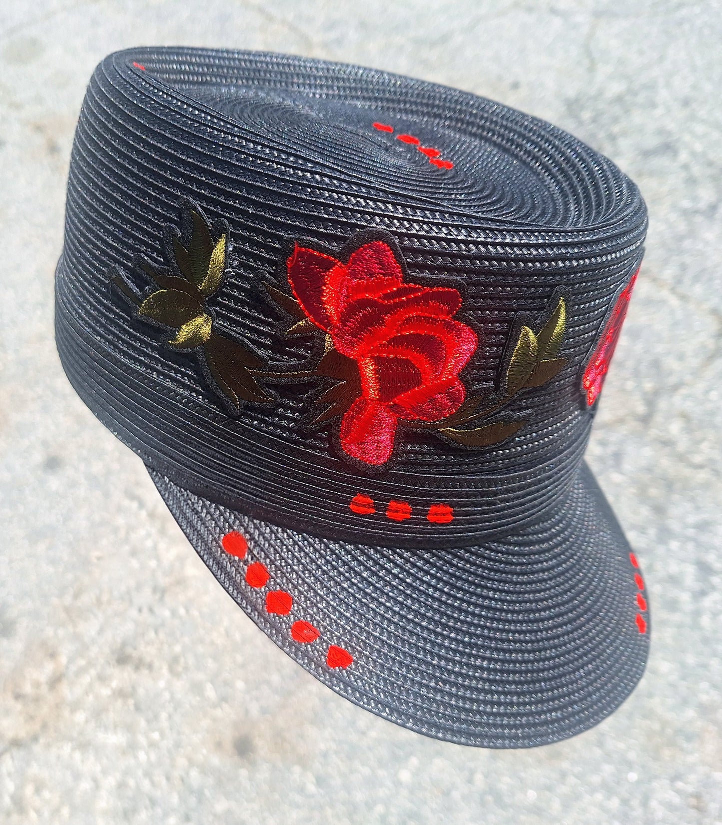 "Black Rose" Straw Legionnaire